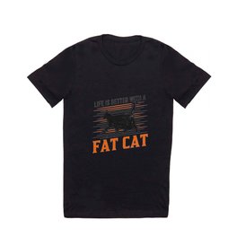 Life is Better with a fat cat Chonk Scale Cat T Shirt | Chonky, Cat, Fat, Memes, Giftidea, Ohlawdhecomin, Gift, Fatcat, Chonk, Catmemes 