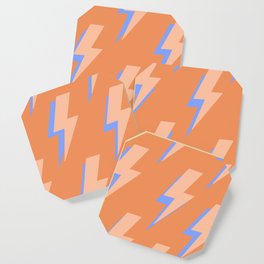 3D Lightning Bolt Pattern Coaster