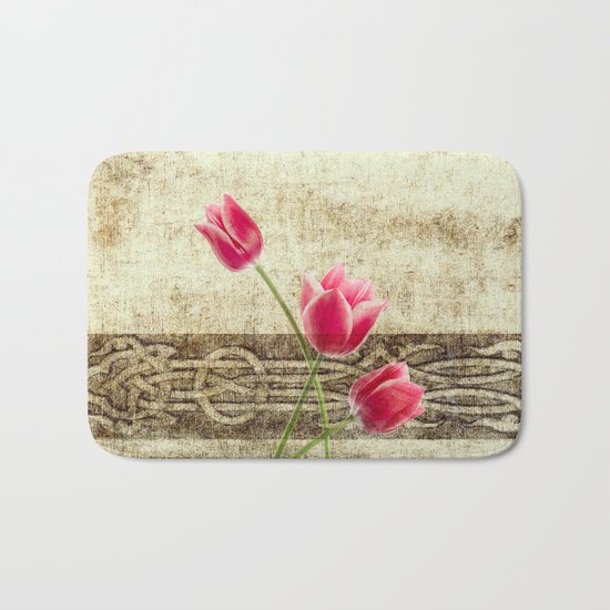 vintage flowed Bath Mat