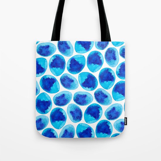 Blue Abstract Tote Bag