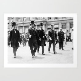 Teddy Roosevelt, Mayor Gaynor, Cornelius Vanderbilt - NYC - 1910 Art Print | Newyork, Theodoreroosevelt, Corneliusvanderbilt, Parade, Vanderbilt, Photo, Politics, Americanpresident, Nyc, Manhattan 