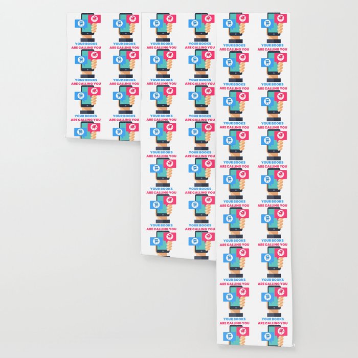 Your Books Are Calling You Wallpaper By Green Cow Society6