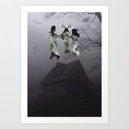 The Dancing Witches Art Print