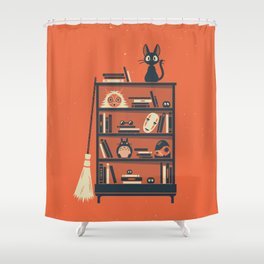 Ghibli Shelf // Miyazaki Shower Curtain