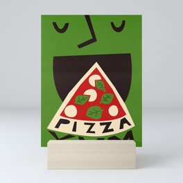 Yum Pizza Mini Art Print