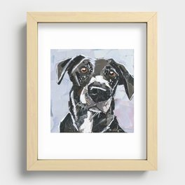Archie The Black Lab Recessed Framed Print