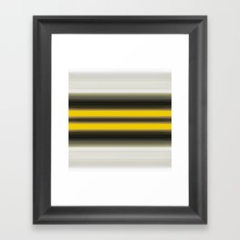 The Highway - Black Yellow Gray And White Art Framed Art Print