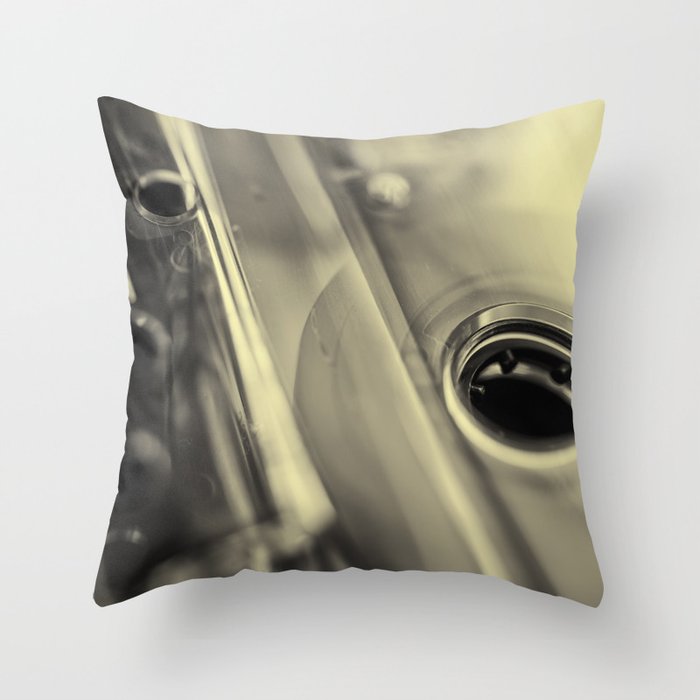 Audio Cassette IV Throw Pillow