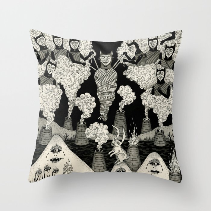 The Mountains Wept For Her Throw Pillow