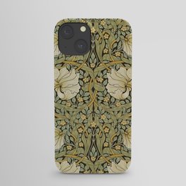 William Morris Pimpernel Art Nouveau Floral Pattern iPhone Case