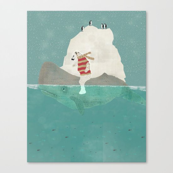winters journey Canvas Print