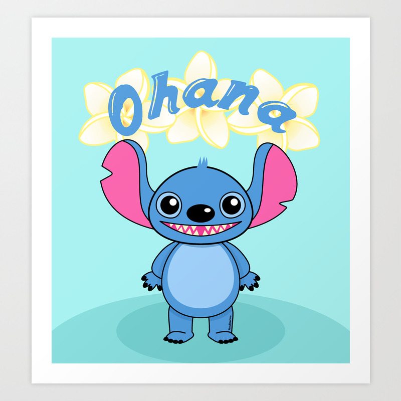 Cute Alien Art Print By Pendientera Society6