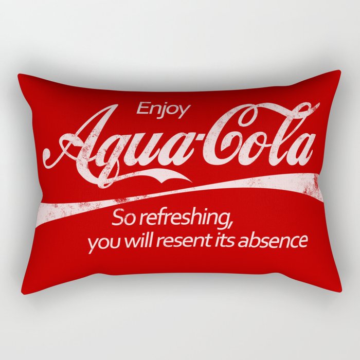 Enjoy Aqua-Cola! Rectangular Pillow