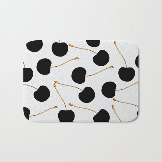 Black Cherries Bath Mat