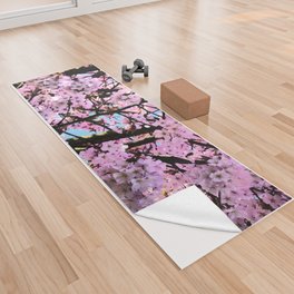 Spring Pink Cherry Blossom in the Scottish Highlands in I Art Yoga Towel