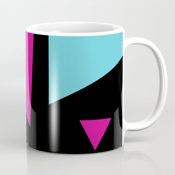 Triangles in Pink, Purple, Blue and Black Coffee Mug