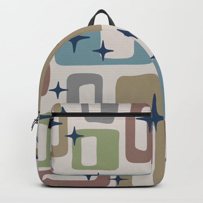 Mid Century Modern Geometric Abstract 138 Backpack