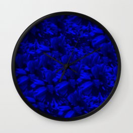 A202 Rich Blue and Black Abstract Design Wall Clock