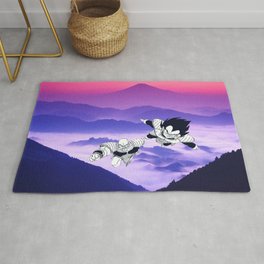 Magenta Mountains Area & Throw Rug