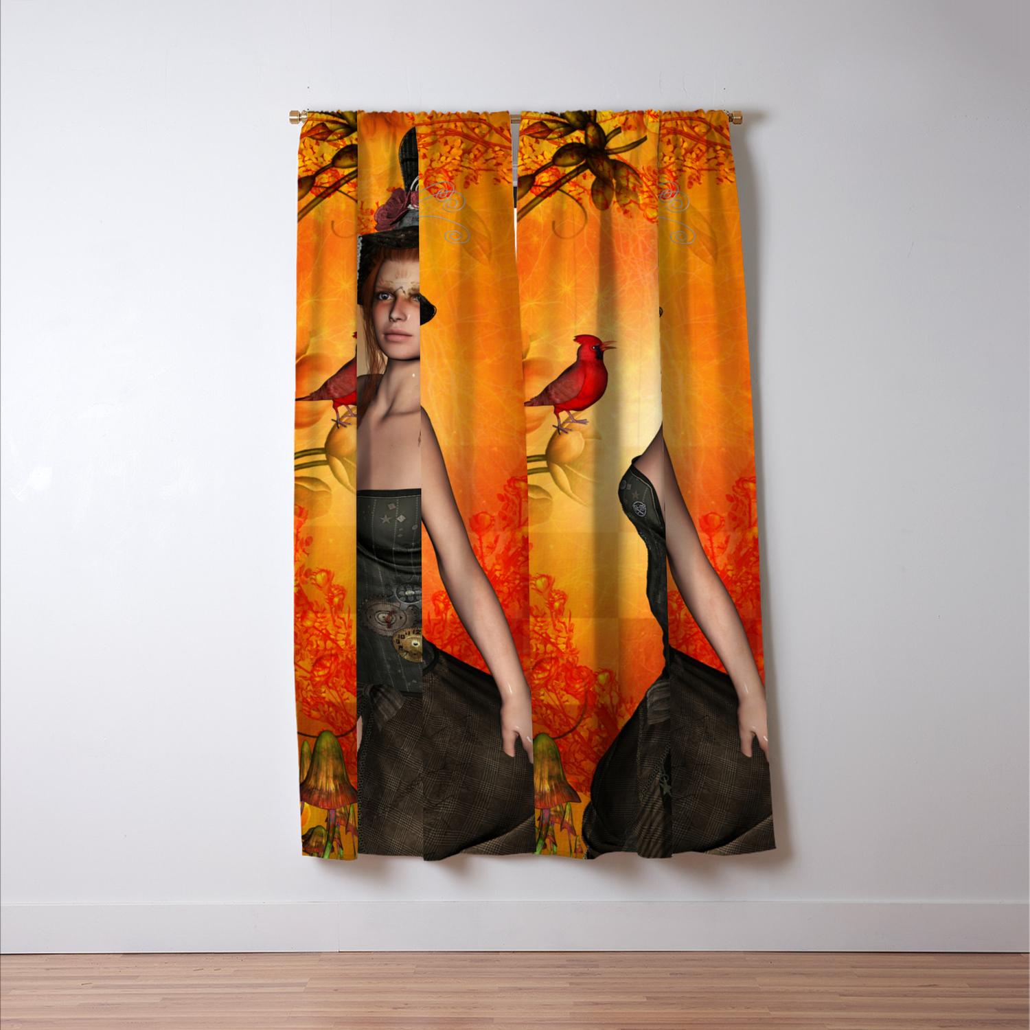 Wonderful Fantasy Women Blackout Curtain By Nicky2342