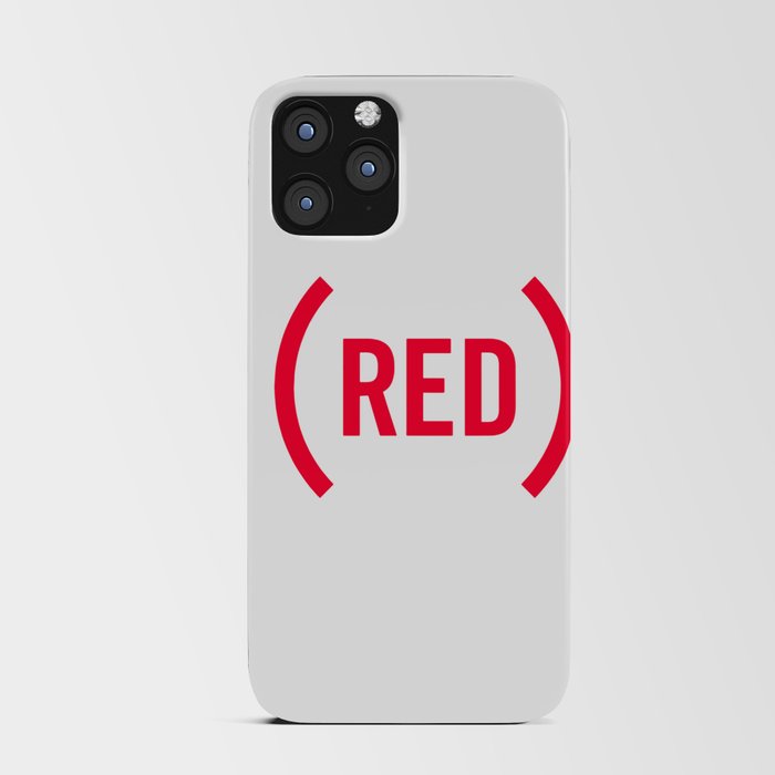 red iPhone Card Case