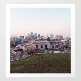 Cotton Candy Kansas City - Square Art Print