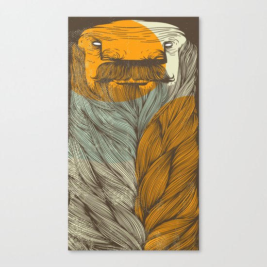 The Bearded Canvas Print