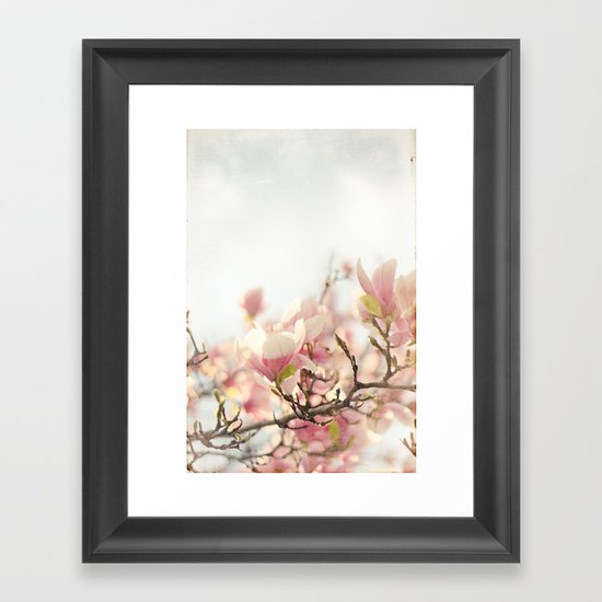 Blooming Magnolia Framed Art Print