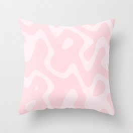 Light Pink Shapes Throw Pillow