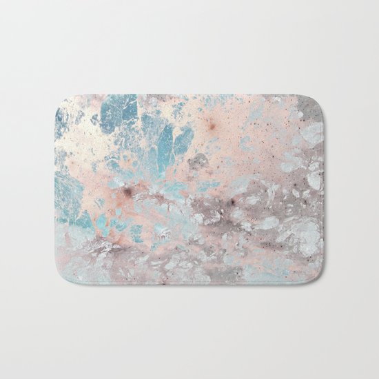 Pastel marble texture Bath Mat