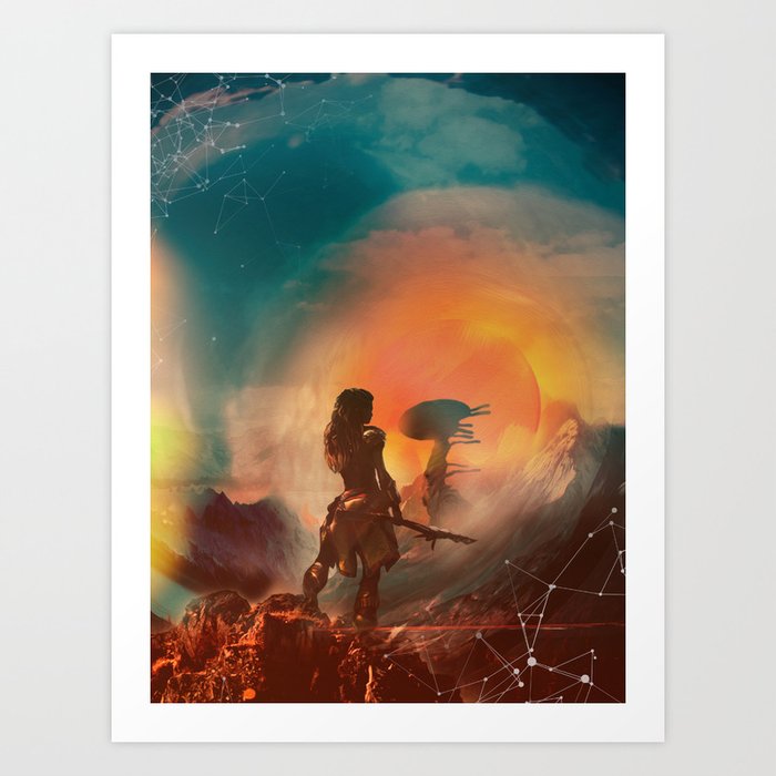 Horizon Zero Dawn Poster Game Print Fan Artwork Game Room Wall