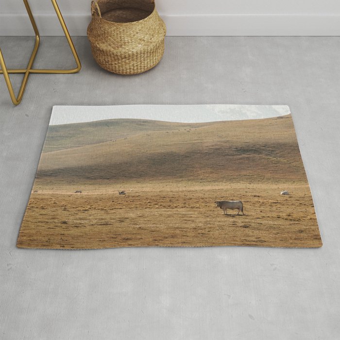 Golden Hour in the Fields | Nature and Landscape Photography Rug