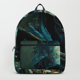 Lich King Backpack | King, Painting, Creature, Undead, Evil, Creepy, Character, Scary, Zombie, Ferocious 