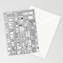 Abstract Black And White Artwork #9 Stationery Card