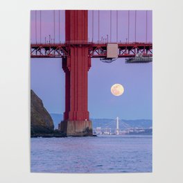 Two Bridges and the Moon Poster