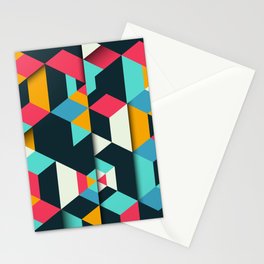 Abstract Cityscape Stationery Card
