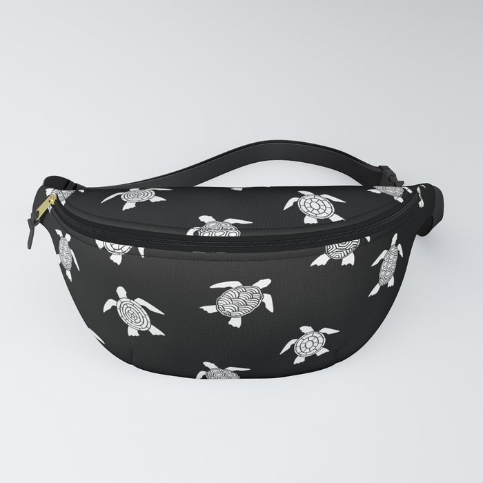 Sea Turtle pattern. Marine animal Digital Illustration Background Fanny Pack