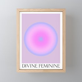 Divine Feminine Spiritual Gradient Art Print Framed Mini Art Print