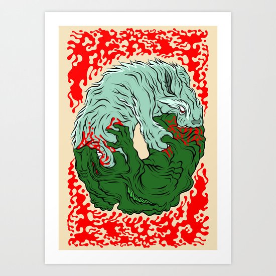 Beast Feast Art Print