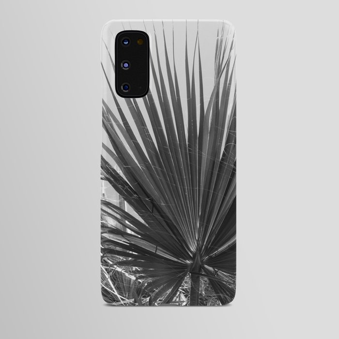 Fan Palm Black & White Vibes #1 #tropical #decor #art #society6 Android Case