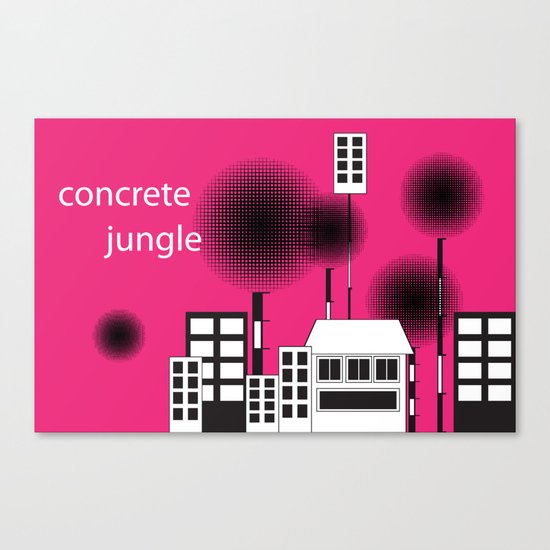 concrete jungle Canvas Print