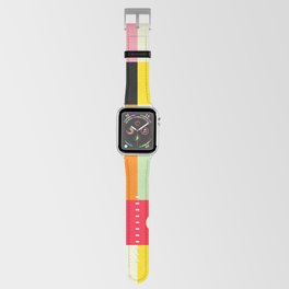 Geometric Bauhaus Pattern | Retro Arcade Video Game | Abstract Shapes Apple Watch Band