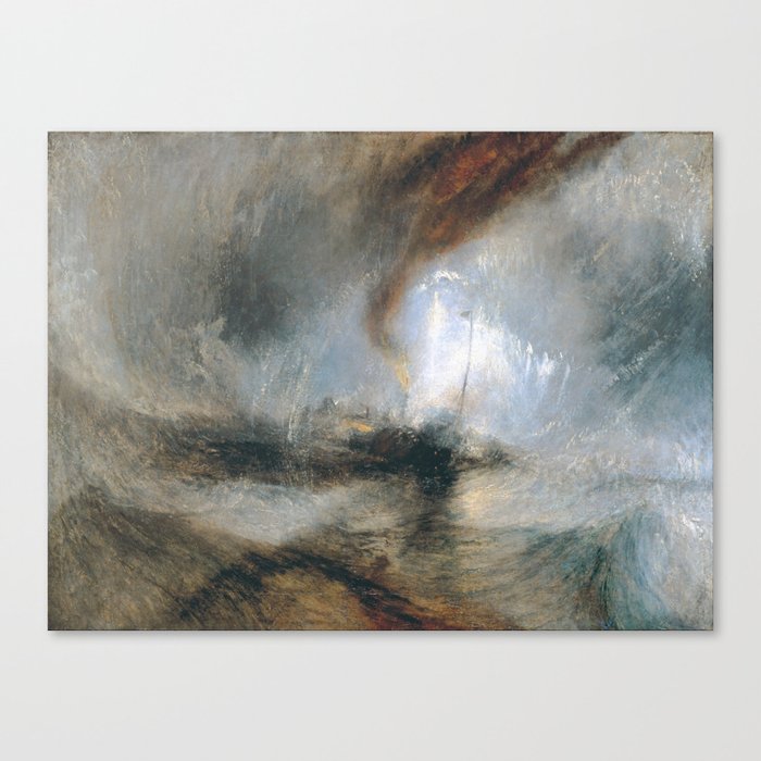 William Turner - Snow Storm Canvas Print by Old Masters - SMALL