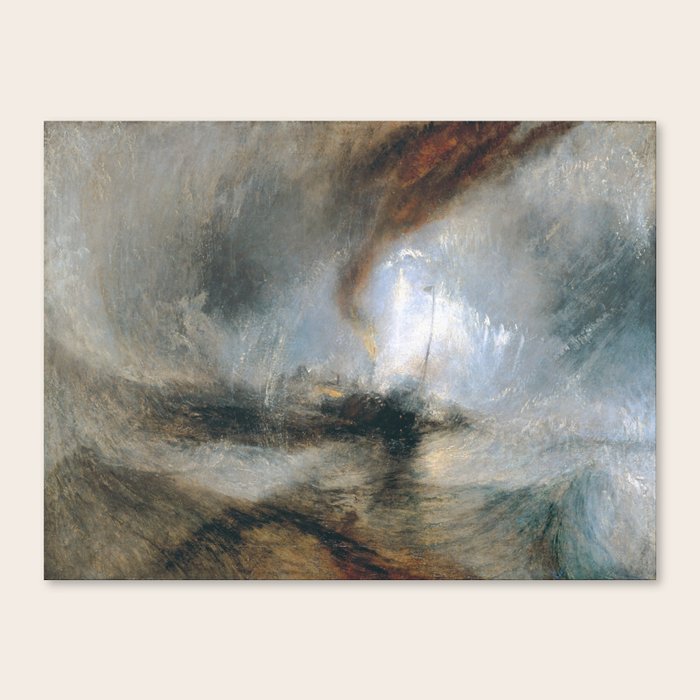 William Turner - Snow Storm Canvas Print by Old Masters - SMALL