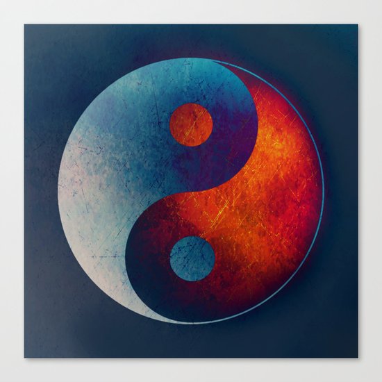 Yin Yang Symbol Canvas Print