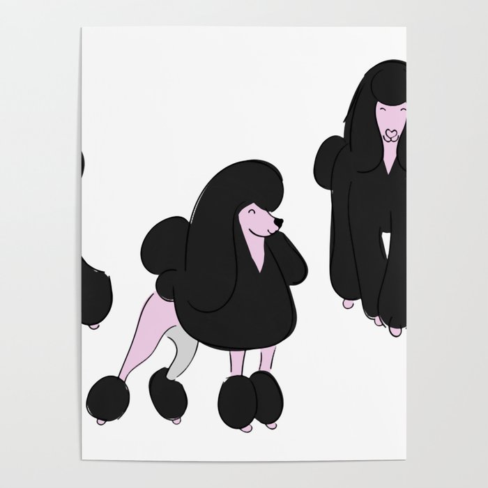 Toy Poodle Resting On Floor Tennis Poster