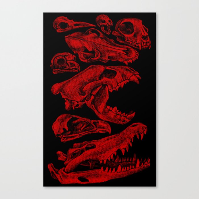 Carnivores in Red Canvas Print