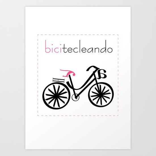 bicitecleando Art Print