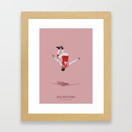 Iconic Aubameyang's Backflip Goal Celebration Framed Art Print