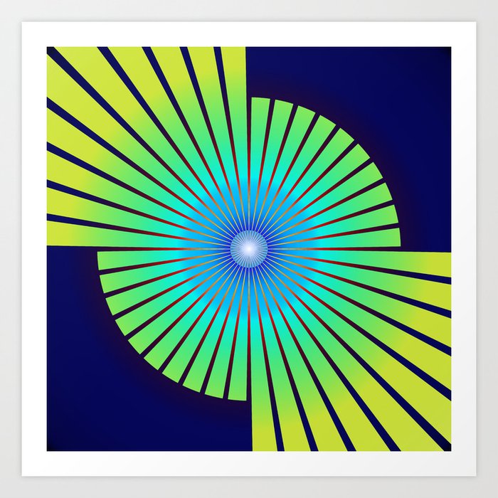 Geometric abstract 2016/004 Art Print